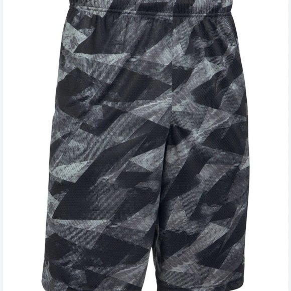 Under Armour Stephen Curry SC30 Aero Wave Shorts Mens L  Black Gray NBA Long - Picture 1 of 14